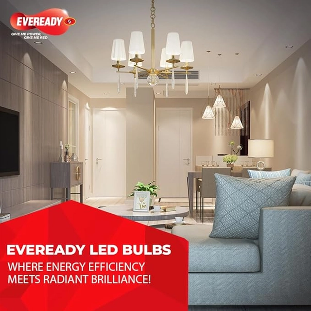 EVEREADY 9 W Standard B22 LED Bulb (White, Pack of 1)