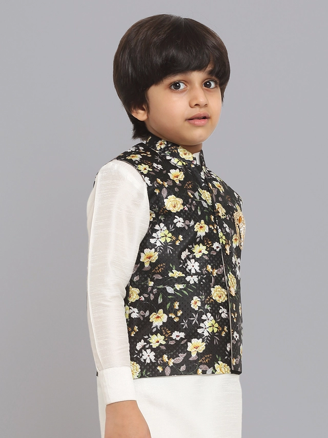 Jacquard Printed Jacket for Boys (Multicolor, 1-2 Years)