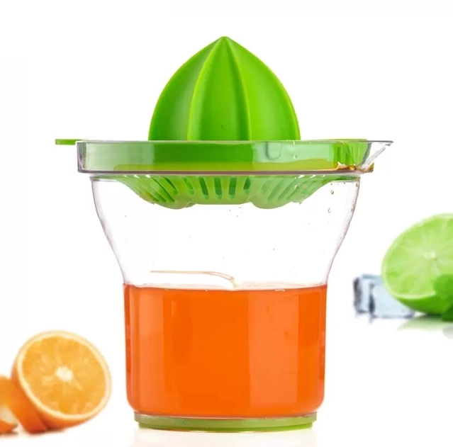 SLINGS Plastic Compact, Efficient, Portable, Quick, Orange, Citrus Fruit, Lemon, Manual Hand Juicer (Multicolor, Pack of 1)