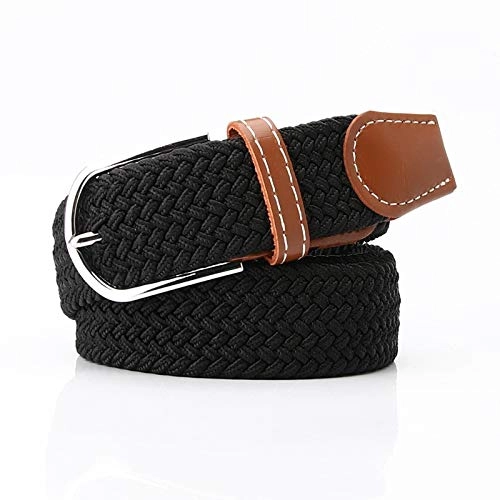 Nylon Belt for Men (Black, Free Size)