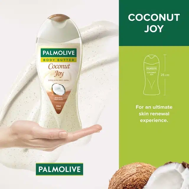 Palmolive Body Wash Coconut Joy, 250 ml (Bottle)