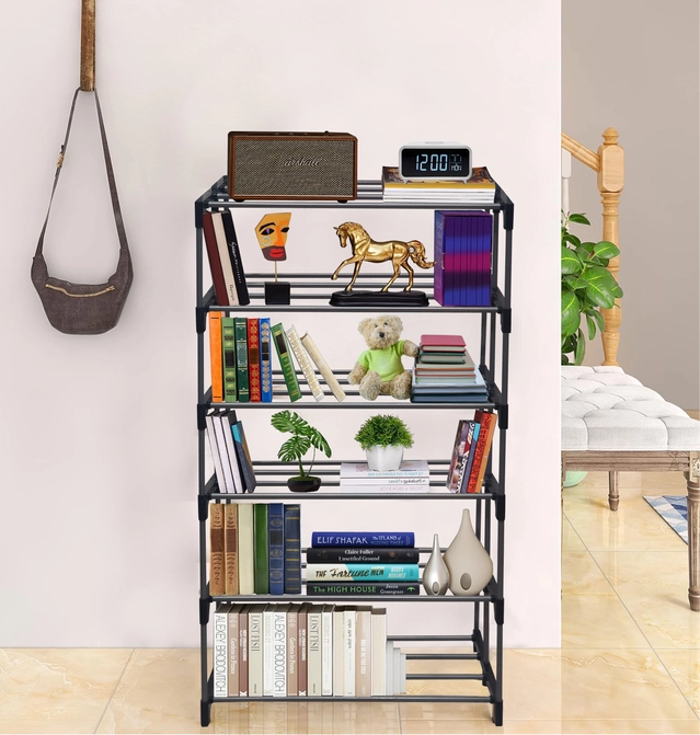 6 Layers Book Shelf (Black)