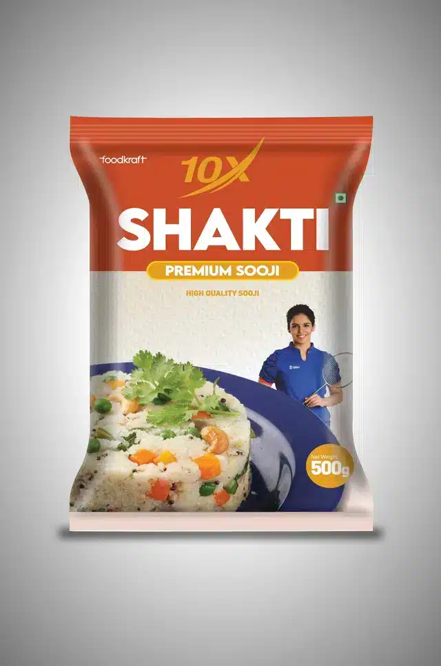 10X Shakti Chakki Fresh Atta 10 Kg+ 10X Shakti Premium Sooji 500 g