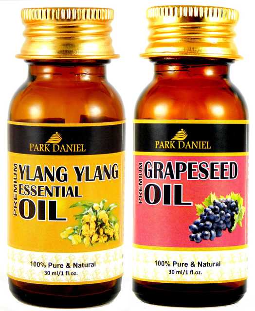 Park Daniel grapeseed Oil & Ylang Ylang Essential Oil (Pack of 2, 30 ml) (SE-1641)