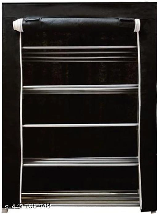 Metal 5 Layer Collapsible Multipurpose Rack (Black)