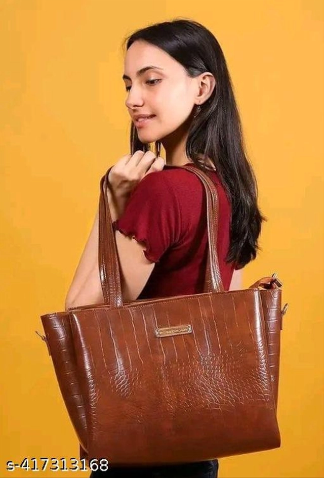 PU Handbag for Women (Tan)