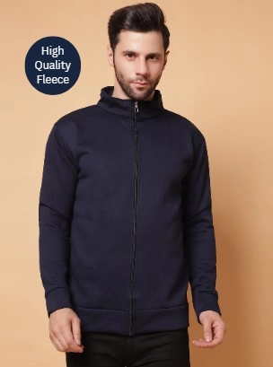 High Quality Jacket for Men (Blue, XL)