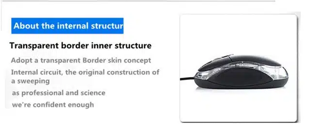 Plastic Optical Wired Mouse (Black, Pack of 3)