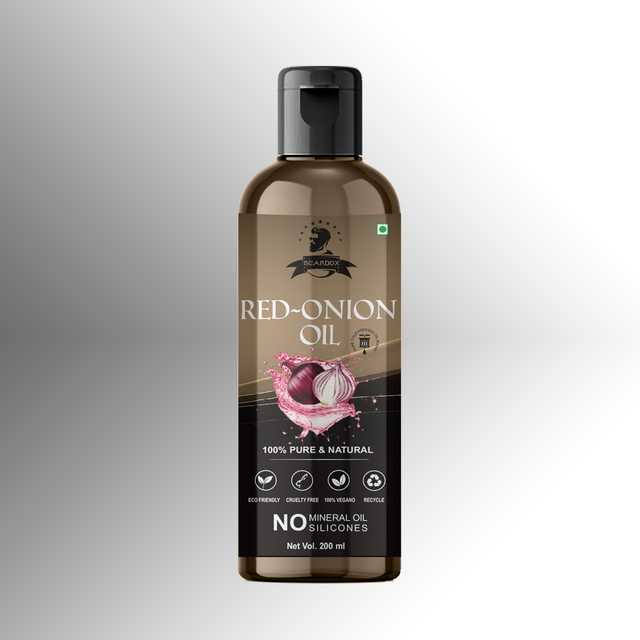 Beardox 100% Pure & Natural Red Onion Oil For Healthy & Shiny Hair Growth & Hair Fall Control (200 ml) (G-2169)