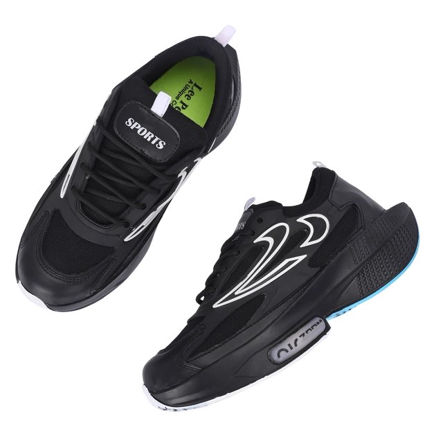 Sneakers for Men (Black, 6)