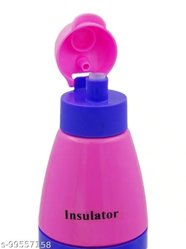 Plastic Water Bottle (Pink, 500 ml)