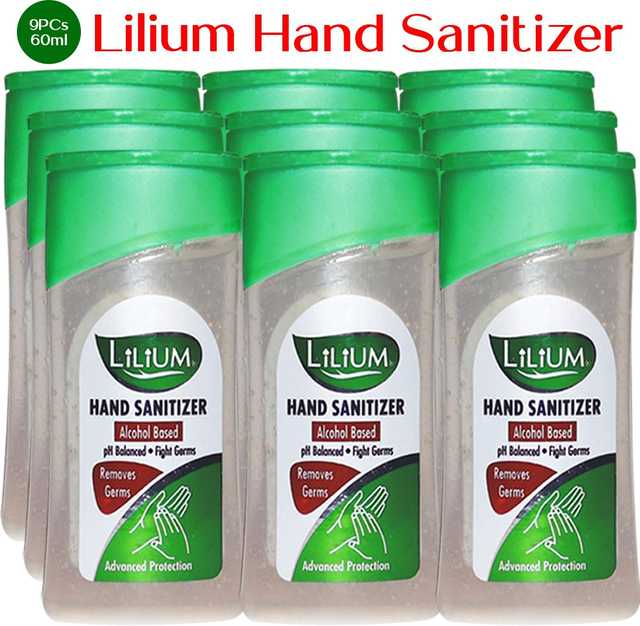 Alcohol Based Hand Sanitizer Set (Pack of 9) (9 x 60 ml) (GCI-163)