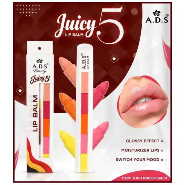 ADS 5-in-1 Mini Lip Balm (Multicolor)