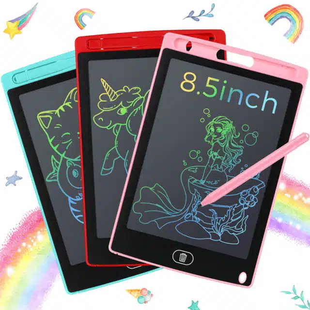 LCD Writing Graphic Tablets for Kids (Assorted, 8.5 Inches)