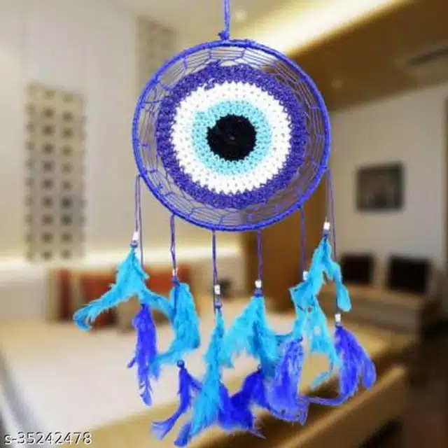 Evil Eye Dream Catcher (Blue)