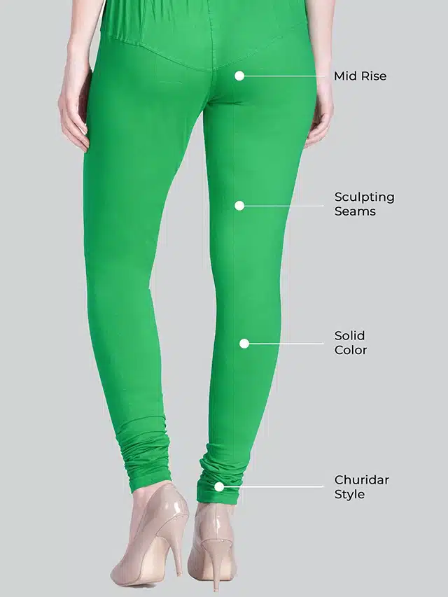 Skinny Fit Leggings for Women (Green)