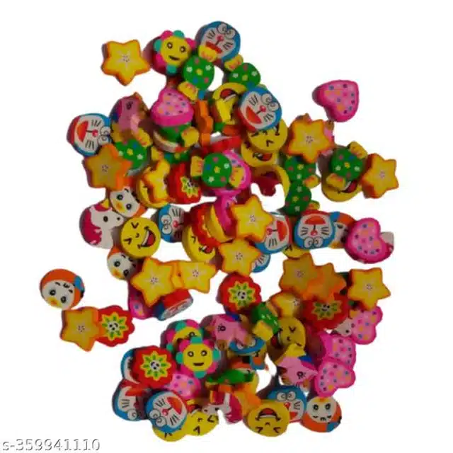 Mini Erasers for Childrens (Multicolor, Pack of 100)