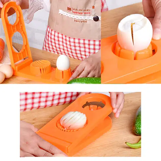 2-In-1 Egg Cutter & Slicer (Green)