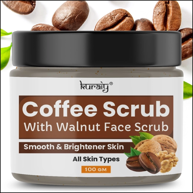 Kuraiy Coffee with Walnut Smooth & Brightener Skin Scrub (100 g)