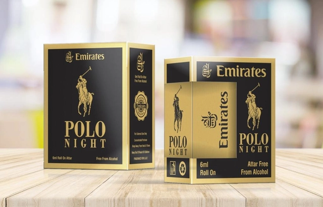 Emirates Polo Night Alcohol Free Roll On Ittar for Men & Women (6 ml)