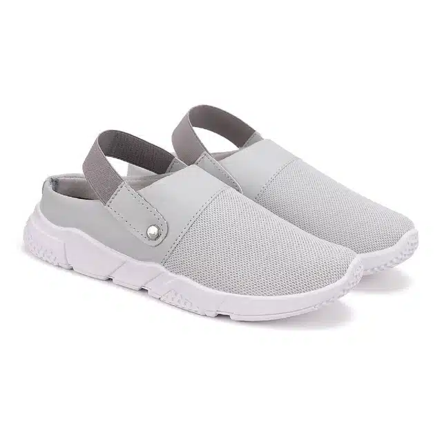 Casual Shoes for Men (Grey & White, 6)