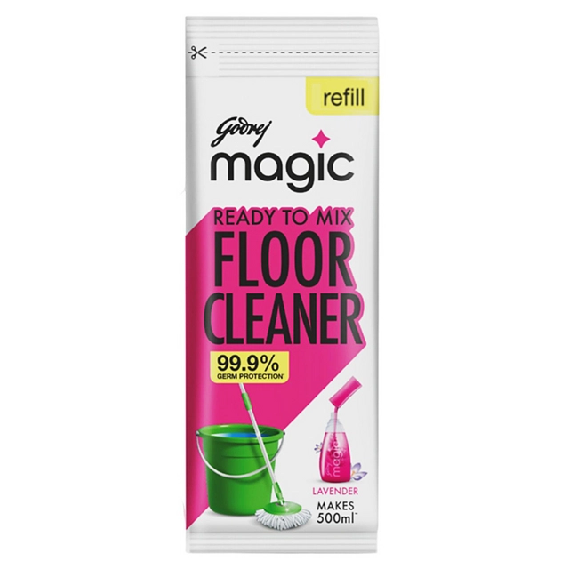 Godrej Magic Ready To Mix Floor Cleaner - Lavender, 1 Pc (Refill Pack)