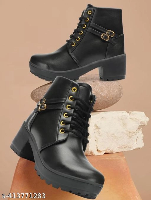 Boots for Women (Black, 3)