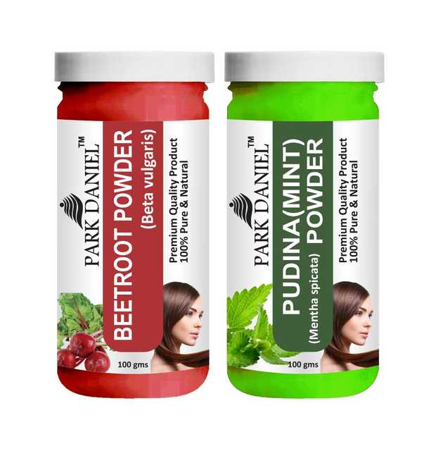 Park Daniel Premium Beetroot Powder & Pudina(Mint)Powder (Pack Of 2, 100 g) (SE-515)