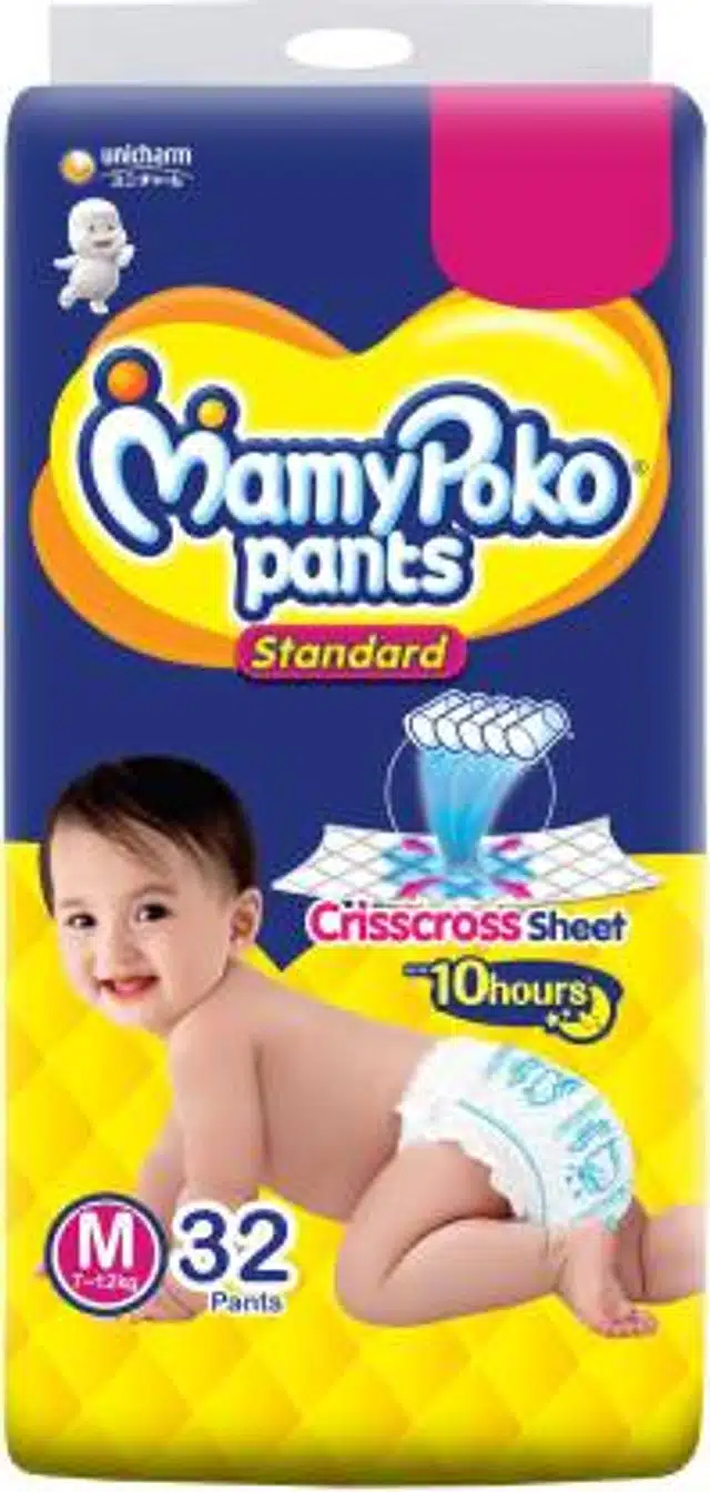 MamyPoko Pants 32 Pcs Baby Diaper (M, Set of 1)