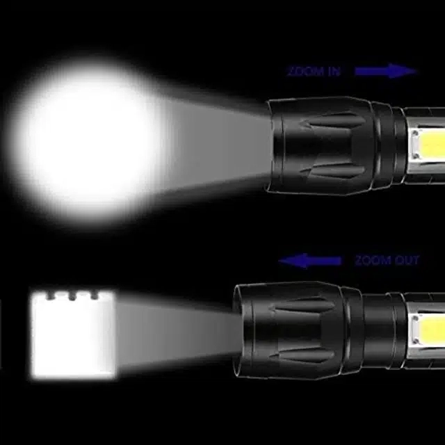 Rechargeable LED Torch Light (White)