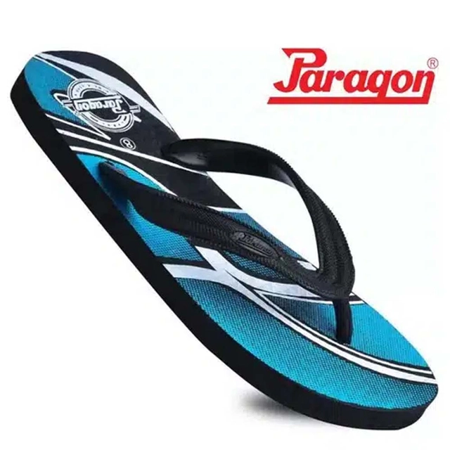 Paragon Flip Flops for Men (Blue, 8)