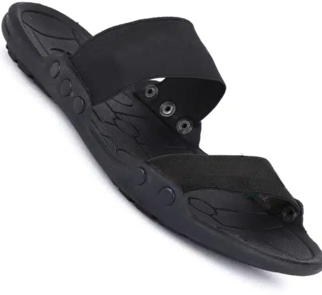 Daily Wear Sandals For Men (Black , 6) (Pe)