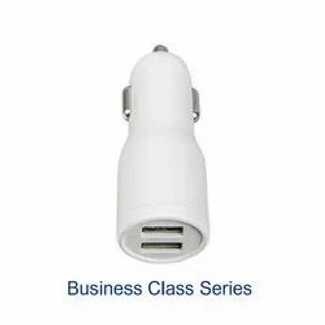 Business Class Series 2 Amp Car Chargeing USB Dock (5V) (White) (A-108)