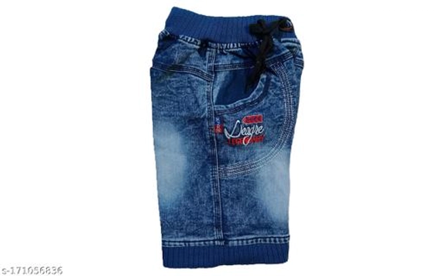 Denim Capris for Boys (Blue, 0-1 Years)