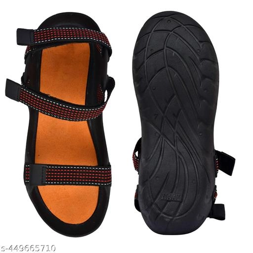 Sandals for Men (Black, 9)