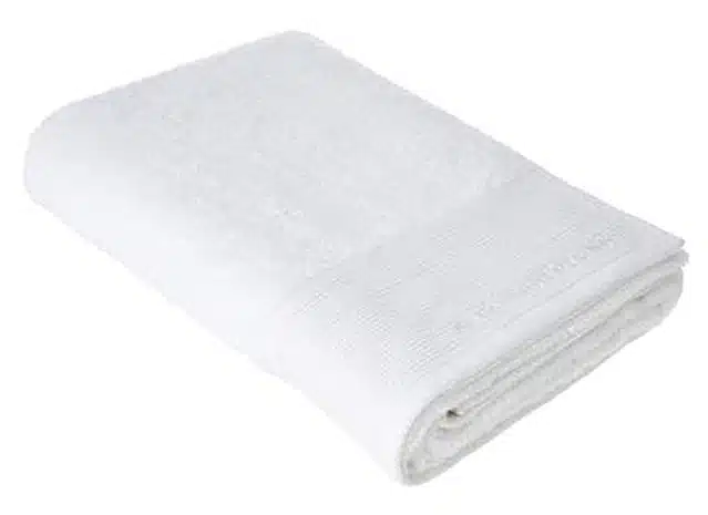 Cotton Solid Bath Towels (Off White, 135x67x1 cm)