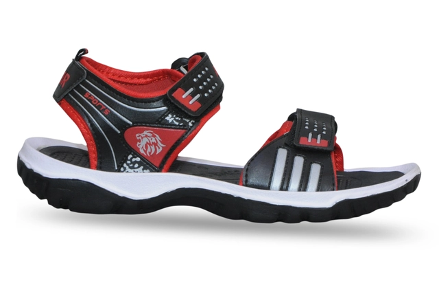 Sandals for Men (Red & Black, 7)