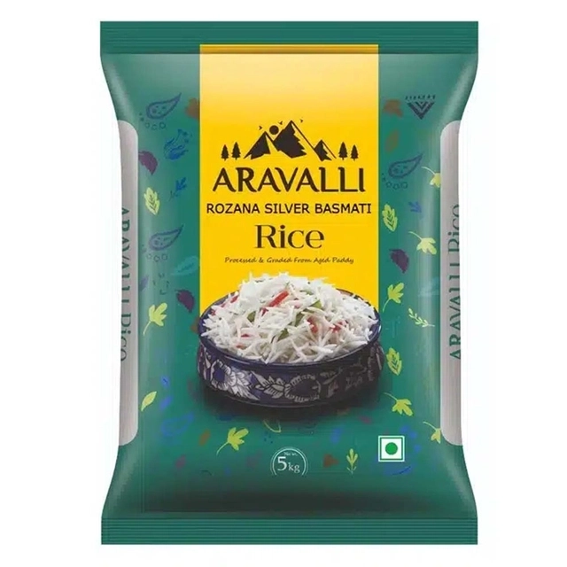 Aravalli Rozana Silver Basmati Rice 5 Kg