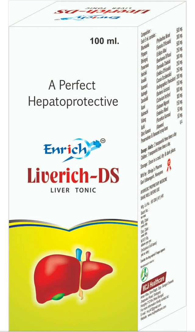 Enrrich Plus Hepatoprotective Livrich Liver Tonic (100 ml, Pack of 3)