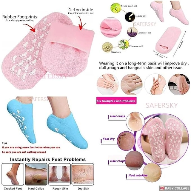 Moisturizing Gel Socks (Assorted, Set of 1)