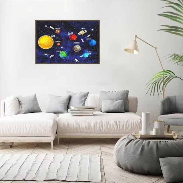 Solar System Theme Jigsaw Puzzles for Kids (Multicolor)