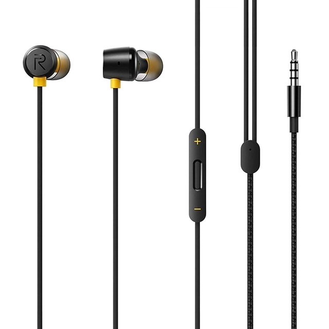 Wired Earphones with Mic (Black)