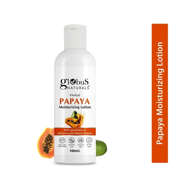 Globus Naturals Herbal Papaya Moisturizing Body Lotion (100 ml)