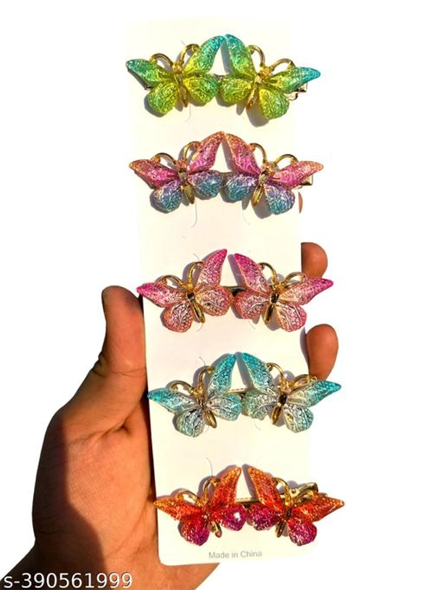 Hair Clips for Women (Multicolor, Pack of 5)