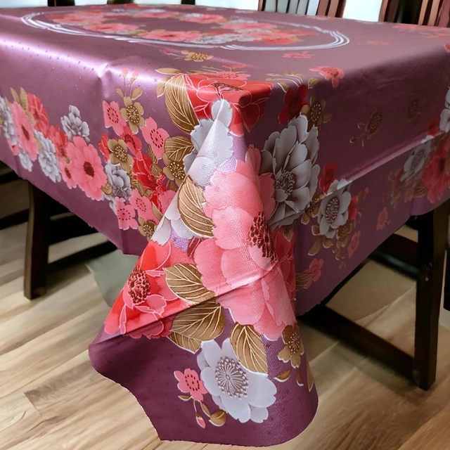 PVC Printed Table Cover (Multicolor, 40x60 inches)