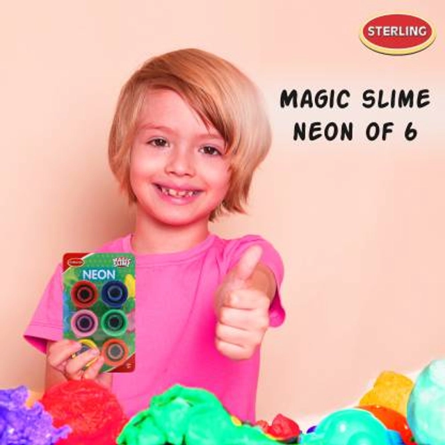 STERLING Neon Dough (6 Shades, 150 g, Pack of 1)