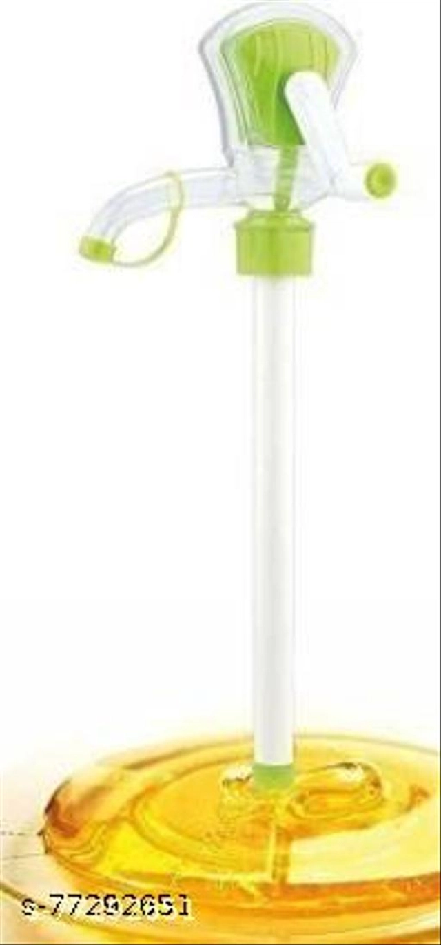 Plastic Cooking Oil Dispenser (White & Green)