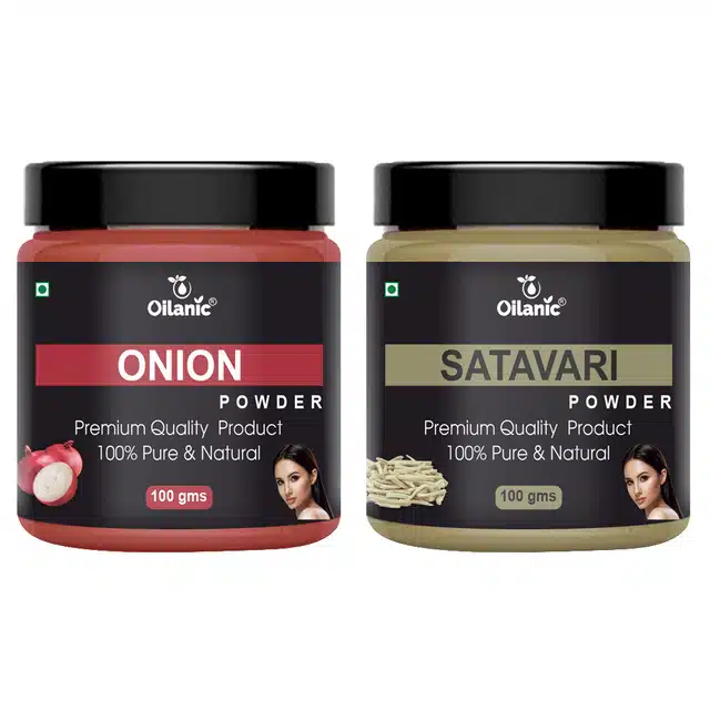 Natural Onion & Shatavari Powder for Skin & Hair (Pack of 2, 100 g)