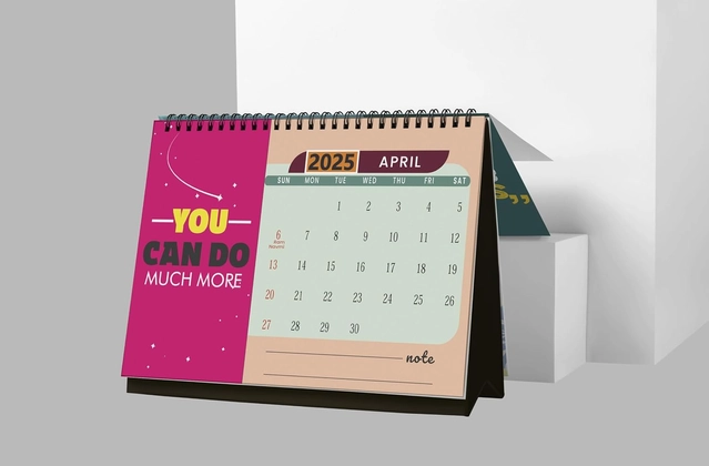 Accuprints Motivational 2025 Calendar for Desk for Motivational Planner Office Home Table New Marking Quotes,MB