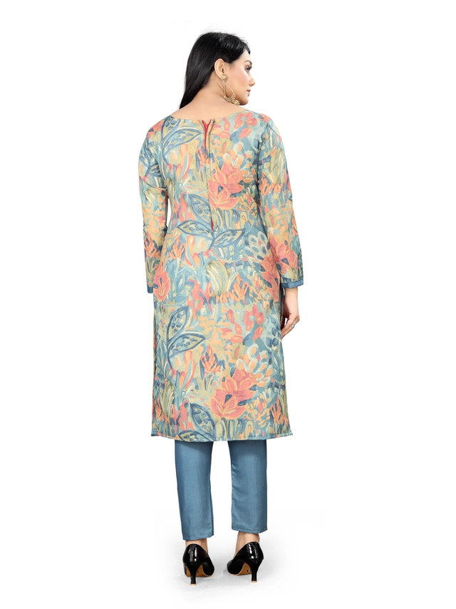 Cotton Blend Floral Unstitched Suits Fabrics for Women (Multicolor, 2 m)